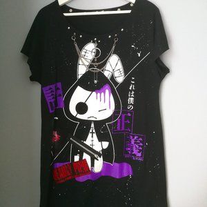 Sexpot Revenge bunny dolman top / mini dress black J-fashion gothic punk chain